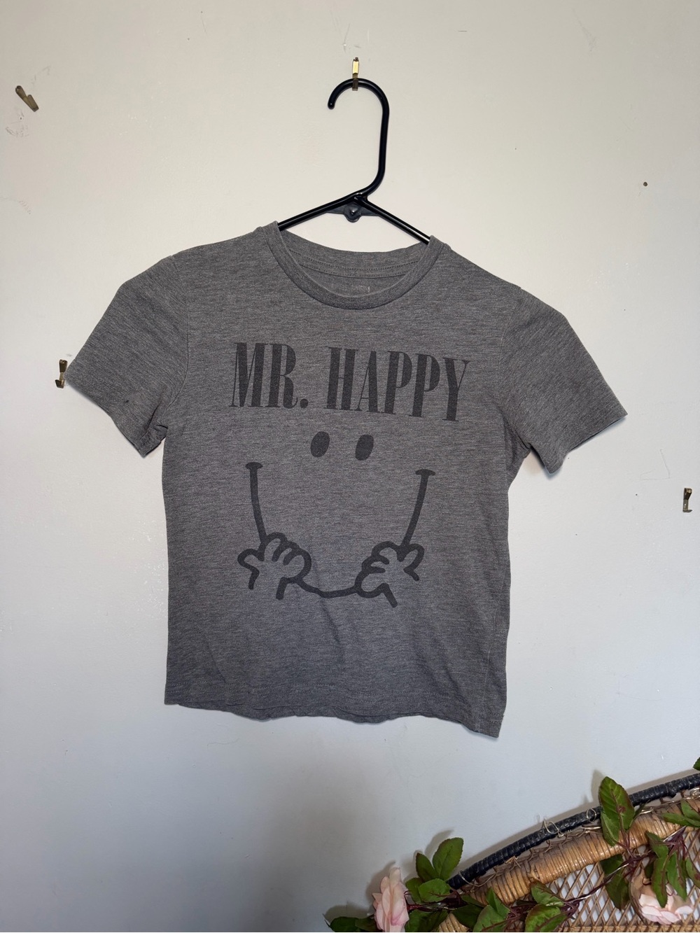 Kids' Gray 'Mr. Happy' Short-Sleeve Tee